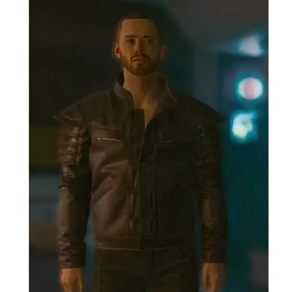 Cyberpunk 2077 Samurai Wolf School Leather Jacket