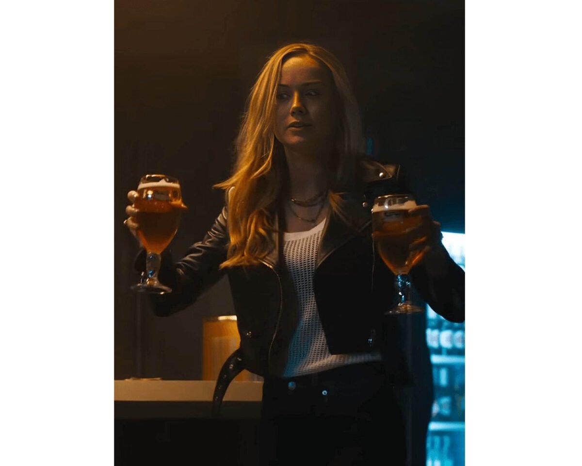 Fast x 2023 brie larson black leather jacket