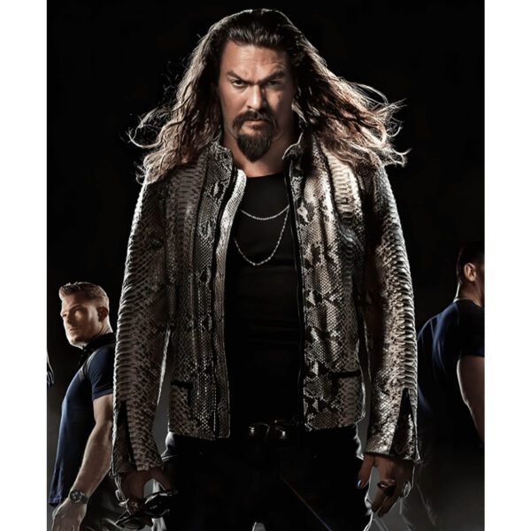 Fast X 2023 Jason Momoa Snake Print Leather Jacket