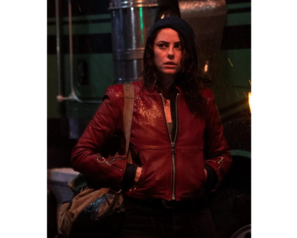 Kaya Scodelario Resident Evil Welcome To Raccoon City Leather Jacket