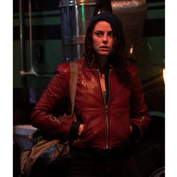 Kaya Scodelario Resident Evil Welcome To Raccoon City Leather Jacket