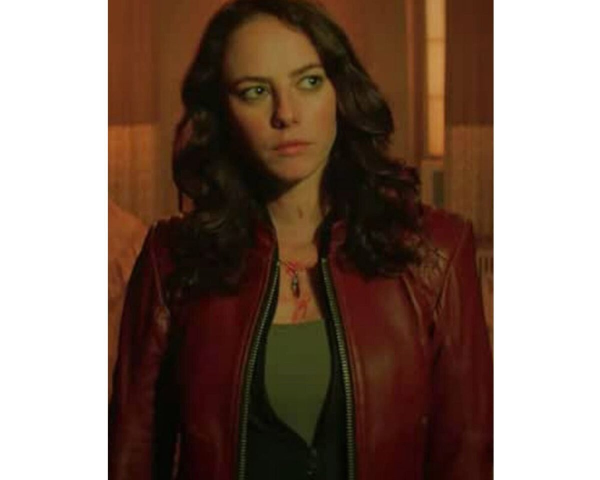 Kaya scodelario resident evil welcome to raccoon city leather jacket 3 scaled