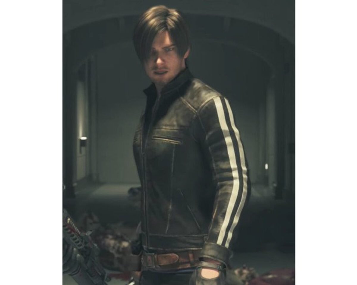 Leon kennedy resident evil vendetta leather jacket 2 scaled