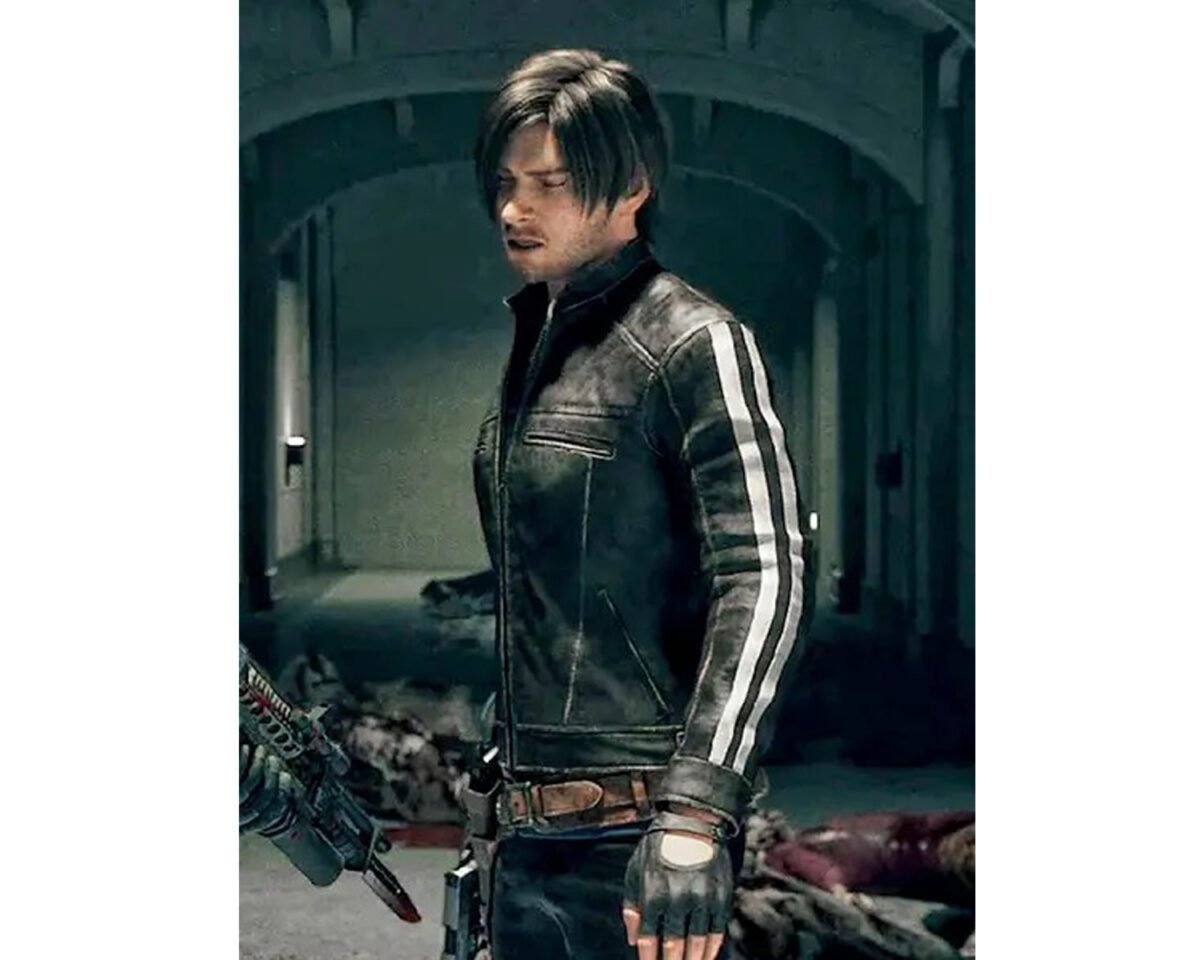 Leon kennedy resident evil vendetta leather jacket 4 scaled